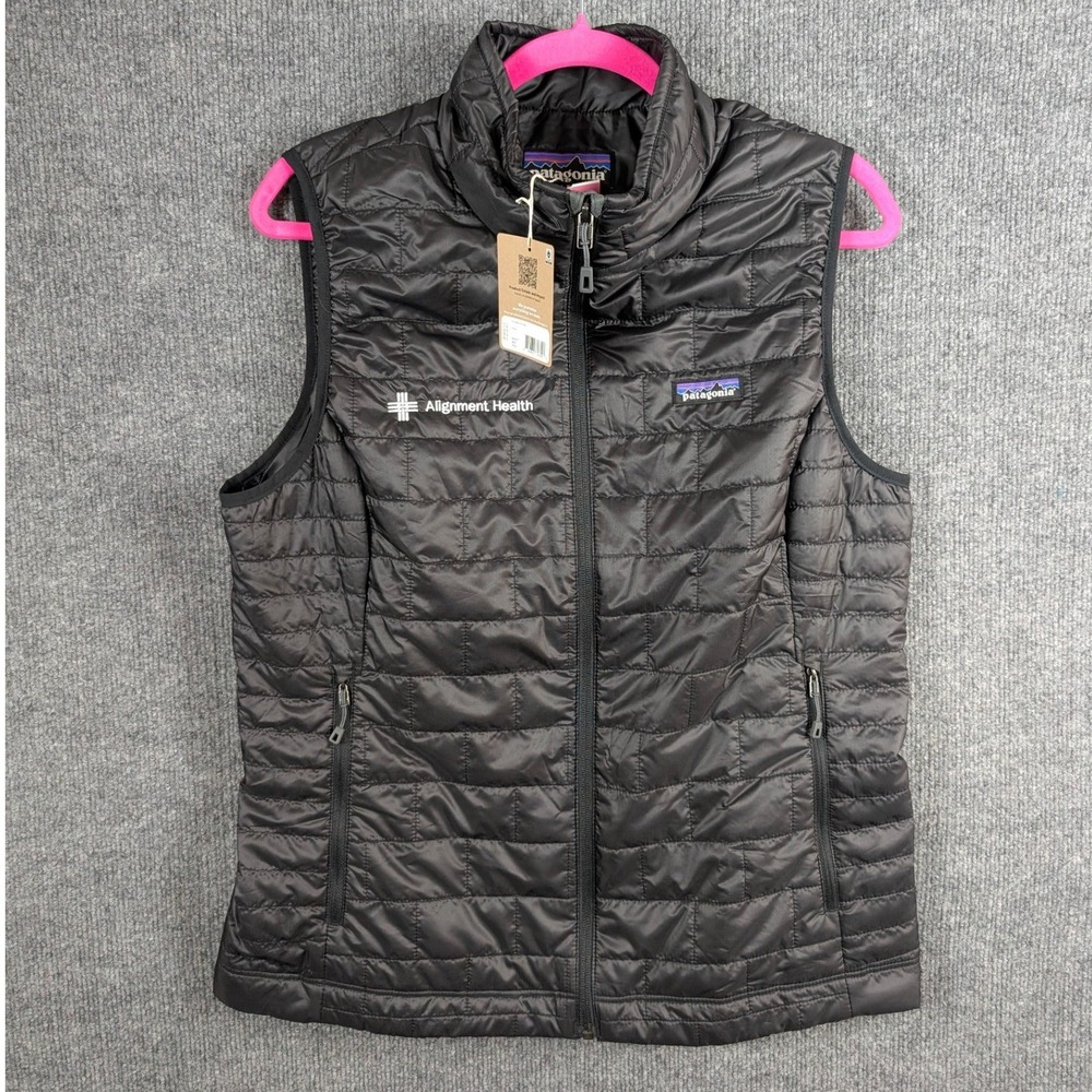 NEW Patagonia Nano Puff Vest Womens Large Quilted Black Insulated Puffer $189